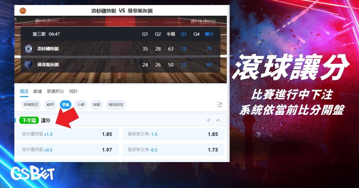 滾球讓分