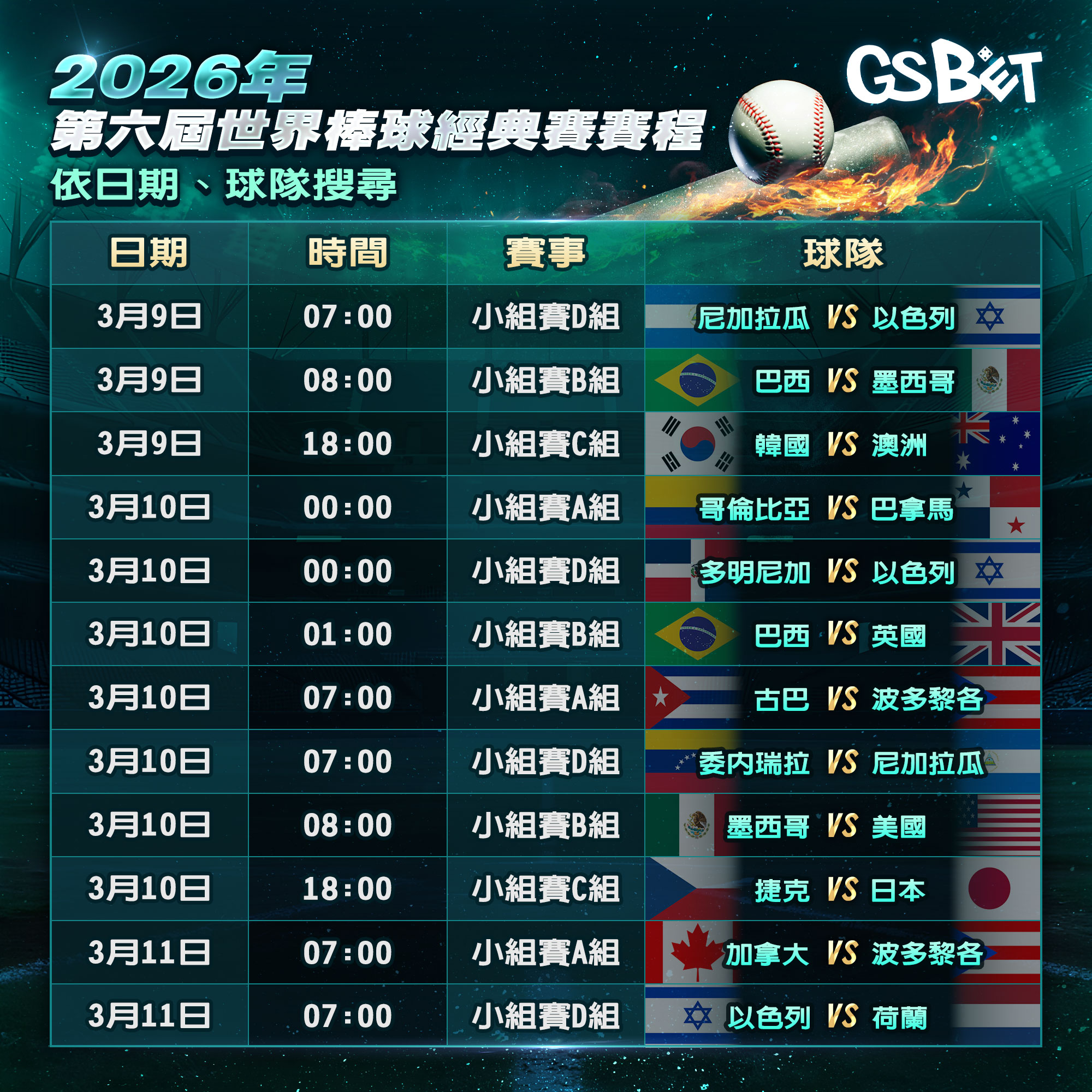 WBC賽程表-3